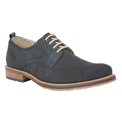 Blue leather 'Hammond' lace up shoes
